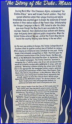 Duke Blue Devils Mascot Bookstore Bobblehead NCAA Vintage New Dmg Box Rare