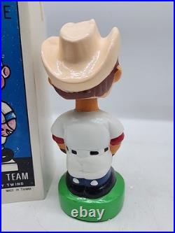 ERROR Original Vintage Texas Rangers Bobblehead With Box Nodder Mascot