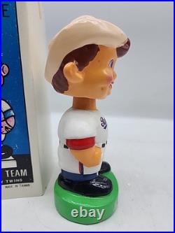 ERROR Original Vintage Texas Rangers Bobblehead With Box Nodder Mascot