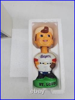 ERROR Original Vintage Texas Rangers Bobblehead With Box Nodder Mascot