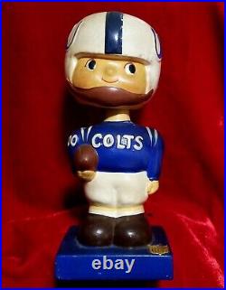Early 1960s Baltimore COLTS Nodder Square Blue Base Bobblehead vtg Indianapolis