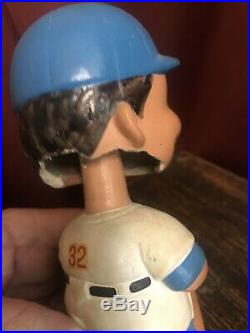 Estate 1967 Vintage LA Dodgers Ball Blue Cap Bobble head Rare Nodder