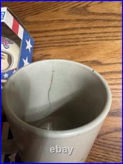 Evil Knievel Vintage Motorcycle Cup and Bobble Head Used Cracked See Pics