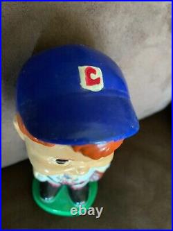 Extremely Rare Vintage 1960s Cleveland Indians 5 Bobble Head Chief Wahoo Logo