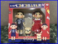 Fujiya Peko & Poko Bobblehead Doll Showa Retro Collection Vintage Japan