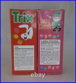 Funko Wacky Wobblers Trix Rabbit & Lucky Charms Leprechaun Cereal Vtg Rare 2002