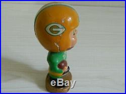 Green Bay Packers 1960's Vintage Kissing Boy Bobblehead Nodder Very Rare