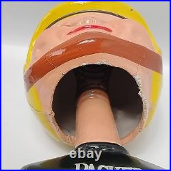 Green Bay Packers 1960s NFL Vintage Bobble Head Gold Base With Sticker