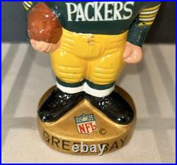 Green Bay Packers 1967 Vintage Bobble Head Nodder Gold Base, Japan