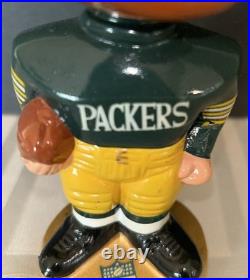 Green Bay Packers 1967 Vintage Bobble Head Nodder Gold Base, Japan