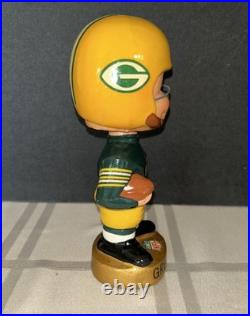 Green Bay Packers 1967 Vintage Bobble Head Nodder Gold Base, Japan