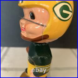 Green Bay Packers 1967 Vintage Bobble Head Nodder Gold Base, Japan