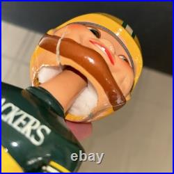 Green Bay Packers 1967 Vintage Bobble Head Nodder Gold Base, Japan