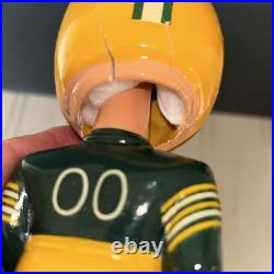 Green Bay Packers 1967 Vintage Bobble Head Nodder Gold Base, Japan
