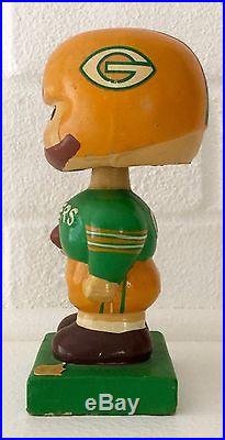 Green Bay Packers Football 1960's Vintage Bobble Head Nodder Square Base
