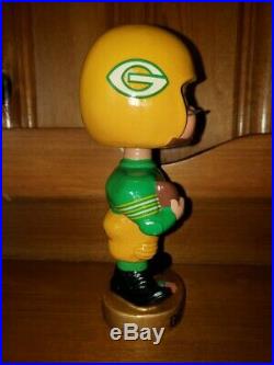 Green Bay Packers Toes Up Vintage Bobble Head/Bobbing Head/Nodder GEM MINT