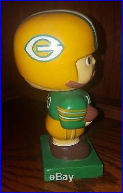 Green Bay Packers Vintage 1960s Bobblehead Nodder Square Base FREE SHIPPING