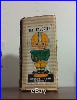 Green Bay Packers Vintage 1967 Bobblehead Made In Japan With Box