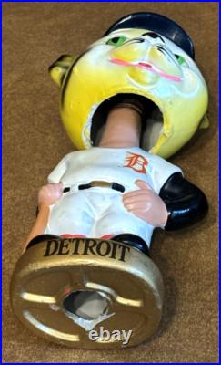 HTF Vintage 1960's Detroit Tigers Baseball Bobble Head Nodder with Gold Base HTF Vintage 1960's Detroit Tigers Baseball Bobble Head Nodder with Gold Base