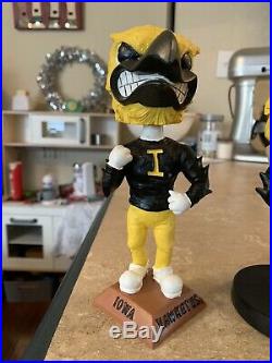 Herky The Hawk Iowa Hawkeye Bobble Head Collection BPI Silver Knight And Vintage