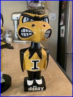 Herky The Hawk Iowa Hawkeye Bobble Head Collection BPI Silver Knight And Vintage