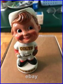Houston Colts Mini Baseball Nodder Bobblehead Vintage ORIGINAL Mint with Box