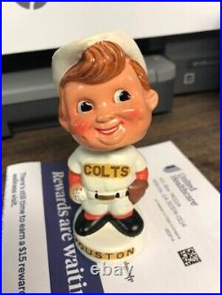 Houston Colts Mini Baseball Nodder Bobblehead Vintage ORIGINAL Mint with Box