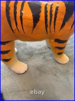 Japanese Vintage Kurashiki Hariko Bobblehead Tiger Paper Mache Figurine 30Yrs