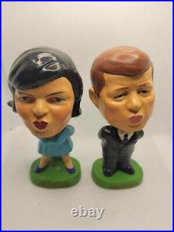 John F. Kennedy and Jackie kissing vintage Nodder bobblehead Bobble Japan