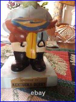 Kentucky Derby Jockey vintage 1960s bobblehead nodder bobbing head! Nod2