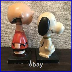 LEGO Peanuts Head Nodder Bobble Heads 2 Set Japan Vintage 1959 Super Rare