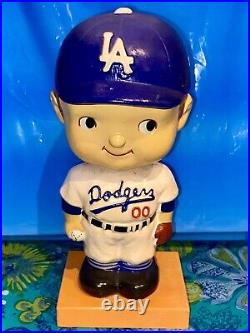 LOS ANGELES DODGERS Vintage Head Nodder 1960s Bobblehead Japan Sticker VHTF RARE LOS ANGELES DODGERS Vintage Head Nodder 1960s Bobblehead Japan Sticker VHTF RARE