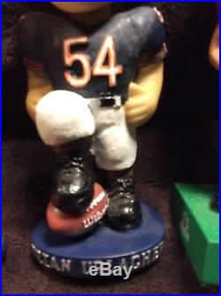 LOT Of 3 Brian Urlacher Chicago Bears Bobblehead New Mexico College Rare Vintage
