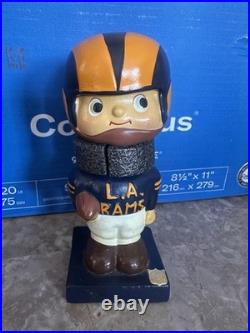 L. A. Los Angeles Rams Football Vintage BobbleHead Nodder 1960's NFL