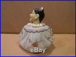 Large Asian Woman Figurine Bobble Head, Tongue & Hands Vintage