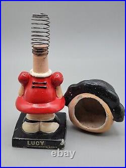 Lego Lucy 1950s Peanuts Bobble Head Figurine Retro Vintage Collection