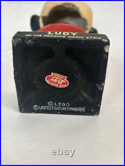 Lego Lucy 1950s Peanuts Bobble Head Figurine Vintage MINTY! Bobblehead
