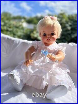 Live Lucy Ideal Vintage Doll Sleepy Eyed Bobble Head FL20-E-H33 White Dress
