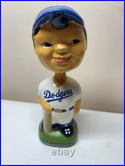 Los Angeles Dodgers Vintage 1960's Round Base Green Nodder Bobblehead Los Angeles Dodgers Vintage 1960's Round Base Green Nodder Bobblehead