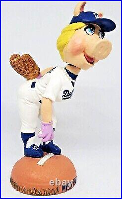 Los Angeles LA Dodgers Miss Piggy Bobblehead Jim Henson Vintage Muppets Figure