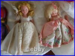 Lot 10 Vintage Nancy Ann Story Book Dolls Bisque Frozen Legs Bobble Head