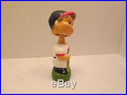 Lot 2 Vintage Baseball Cleveland Indians Bobble Heads Bobbers Nodders Toys Wahoo