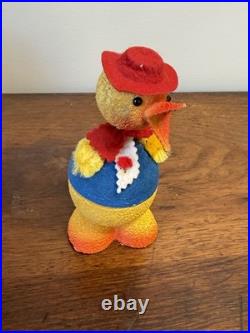 Lot 3 Vintage Nodder Candy Containers West Germany Paper Mache Bunny Chicks MCM