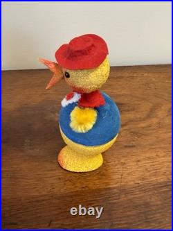 Lot 3 Vintage Nodder Candy Containers West Germany Paper Mache Bunny Chicks MCM