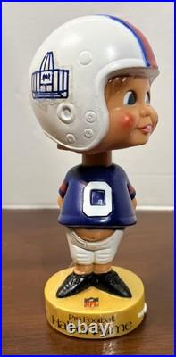 Lot of 4 VTG NFL & MLB BOBBLE HEADS 70's Hank Aaron RAMS Brewers Bears. BR