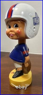 Lot of 4 VTG NFL & MLB BOBBLE HEADS 70's Hank Aaron RAMS Brewers Bears. BR