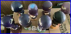 Lot of 8 Minnesota Vikings Vintage Bobble Head Nodders