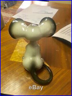 MCM Anthony Freeman Mcfarlin ceramic bobblehead mouse figurine Vtg calif pottery