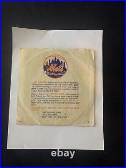 MEET THE METS 1963 45 RECORD WithSLEEVE-NEW YORK METS OFFICIAL SONG MLB VINTAGE