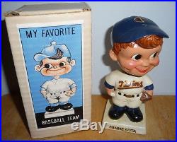 Minnesota Twins 1962 Nodder Bobblehead Vintage Original Box Japan Tough Piece